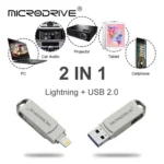 MicroDrive 2 In 1 Lightning + USB2.0 Portable Metal USB Flash Disk - Image 6
