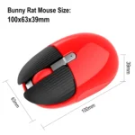 HXSJ M106 2.4GHZ 1600dpi Single-mode Wireless Mouse USB Rechargeable - Image 7