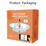 22cm Mirror Electric Rotating Display Stand Live Video Shooting Props Turntable - Image 5