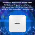 COMFAST CF-E393AX 3000Mbps WIFI6 Dual Frequency Ceiling Mounted Indoor Wireless AP - Image 3