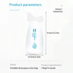 4pcs / Set Vehicle Emergency Urine Bags Unisex Disposable Portable Toilet 700ml - Image 5