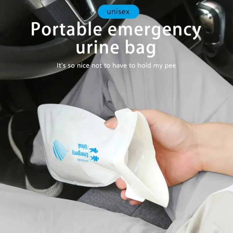 EDA0056453_7.webp 4pcs / Set Vehicle Emergency Urine Bags Unisex Disposable Portable Toilet 700ml - Image 8
