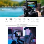 FEELWORLD F5 ProX 5.5 inch 1600nit High Bright Touch Screen DSLR Camera Field Monitor 4K HDMI F970 Install and Power Kit - Image 5