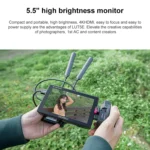 FEELWORLD LUT5E 5.5 inch High Bright 1600nit Touch Screen DSLR Camera Field Monitor F970 External Power and Install Kit 4K HDMI 1920X1080 IPS Panel - Image 5