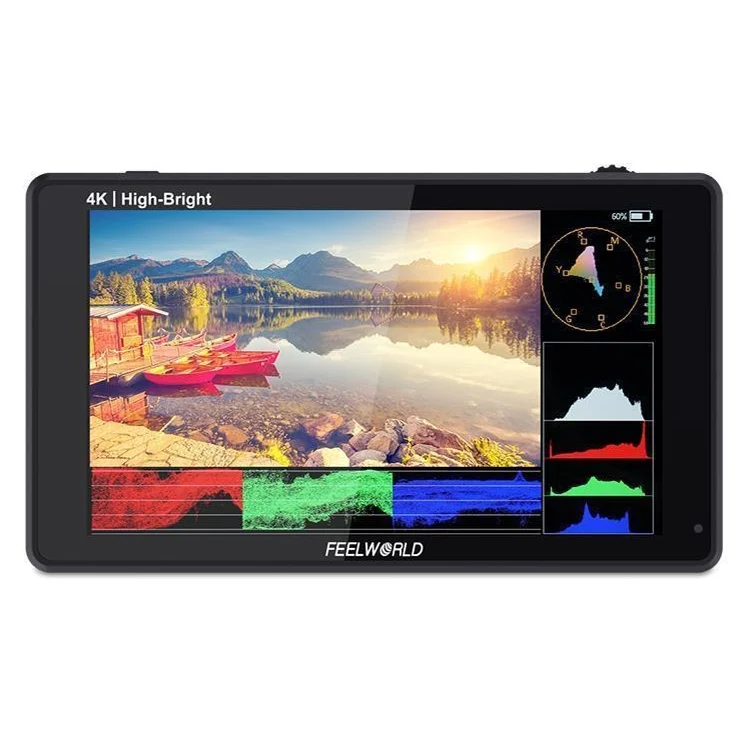 FEELWORLD LUT6E 6 inch 1600nits Touch Screen DSLR Camera Field Monitor Full HD1920x1080 IPS