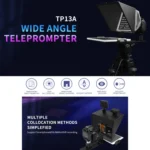 FEELWORLD TP13A Wide Angle Teleprompter for 11 inch Smartphones / Tablets Prompting Smartphone DSLR Recording APP Remote Control - Image 3