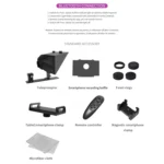 FEELWORLD TP13A Wide Angle Teleprompter for 11 inch Smartphones / Tablets Prompting Smartphone DSLR Recording APP Remote Control - Image 8