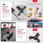 YELANGU L60ES YLG1847A-A 60cm Splicing Slide Rail Track with L5i Dolly Car - Image 8