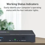 AIMOS AM-KVM401 4K 60Hz HDMI 4 In 1 Out KVM Switch - Image 11