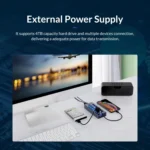 ORICO AT2U3-16AB-GY-BP 16 Ports USB 3.0 HUB with Individual Switches & Blue LED Indicator - Image 9