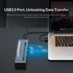 ORICO BT2U3-10AB-GY-BP 10 Ports USB 3.0 HUB with Individual Switches - Image 5