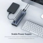 ORICO BT2U3-10AB-GY-BP 10 Ports USB 3.0 HUB with Individual Switches - Image 10