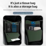 3054 Napa Texture Leather Car Center Console Storage Bag - Image 4