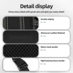 3054 Napa Texture Leather Car Center Console Storage Bag - Image 6