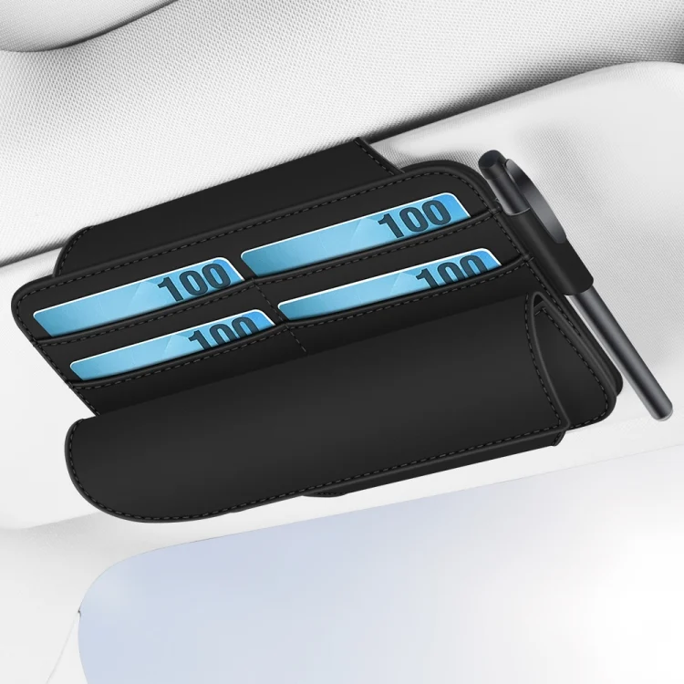 EDA005754101B_1.webp 3073 Napa Texture Leather Car Removable Glasses Storage Bag - Image 8