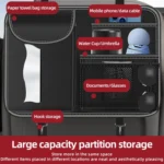 3087 Napa Texture Leather Car Seat Back Storage Bag - Image 3
