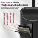 3087 Napa Texture Leather Car Seat Back Storage Bag - Image 4