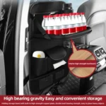 4041 Napa Texture Leather Car Seat Back Storage Bag Folding Dining Table - Image 5