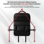 4041 Napa Texture Leather Car Seat Back Storage Bag Folding Dining Table - Image 6