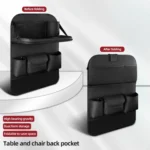 4041 Napa Texture Leather Car Seat Back Storage Bag Folding Dining Table - Image 7