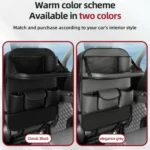4041 Napa Texture Leather Car Seat Back Storage Bag Folding Dining Table - Image 8