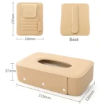 Car Litchi Texture Hanging Tissue Box Sun Visor Card Storage Clip - Image 2