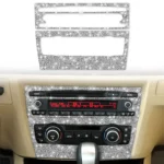 For BMW 3 Series E90 / E92 2005-2012 Car Aircondition CD Control Panel Basic Diamond Decorative Sticker