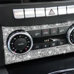 For Mercedes-Benz C-class W204 2011-2013 Car AC Knob Control Panel A Diamond Decorative Sticker, Left and Right Drive - Image 5