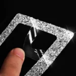 Car Door Inner Handle Panel Diamond Decoration Sticker, Left and Right Drive - Image 5