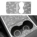 For Tesla Model 3 Car Center Control Panel Diamond Sticker,Left and Right Drive Universal