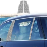 6pcs Car B-Pillar Diamond Decoration Sticker, Left and Right Drive