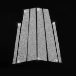 6pcs Car B-Pillar Diamond Decoration Sticker, Left and Right Drive - Image 2