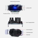 D7 Infrared lnduction Wireless Fast Charging Air Outlet Car Holder - Image 11
