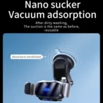 D7 Infrared lnduction Wireless Fast Charging Air Outlet Car Holder - Image 8