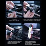 D7 Infrared lnduction Wireless Fast Charging Air Outlet Car Holder - Image 10