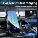 Q88 Infrared lnduction Wireless Fast Charging Air Outlet Car Holder - Image 8