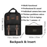 Cwatcun D78 Camera Laptop Backpack Bag - Image 6