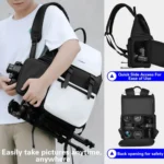 Cwatcun D79 Camera Backpack Multi-Functional Camera Dual Shoulders Bag - Image 6