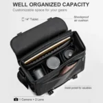 Cwatcun D85 Camera Bag Side Quick Access Camera Messenger Case Waterproof Bag - Image 3