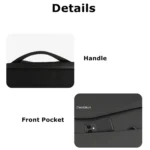 Cwatcun D89 Camera Backpack Waterproof Leather Film 15.6 Laptop Sleeve Bag - Image 9