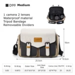 Cwatcun D99 Contrast Color Single Shoulder Camera Bag Outdoor Camera Bag Professional Crossbody Handbag - Image 2