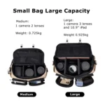 Cwatcun D99 Contrast Color Single Shoulder Camera Bag Outdoor Camera Bag Professional Crossbody Handbag - Image 3