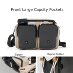 Cwatcun D99 Contrast Color Single Shoulder Camera Bag Outdoor Camera Bag Professional Crossbody Handbag - Image 4