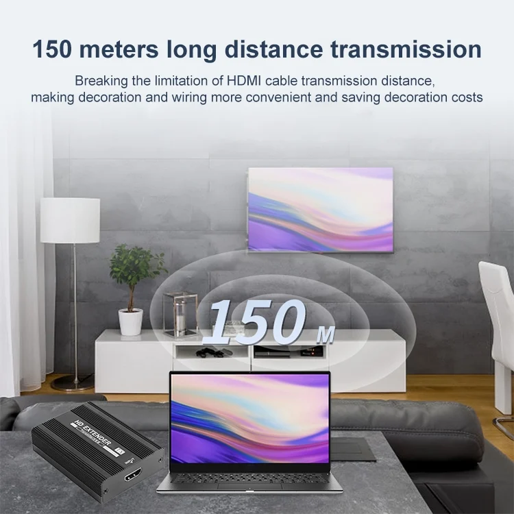 EDA0059390_B5.webp Measy ET1815 HDMI Extender Transmitter and Receiver Converter, Transmission Distance: 150m - Image 6
