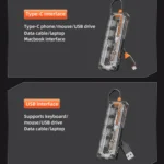 SW4U-A 5 in 1 USB to Type-C + 4 x USB3.0 HUB Docking Station - Image 3