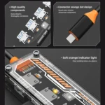 SW4U-A 5 in 1 USB to Type-C + 4 x USB3.0 HUB Docking Station - Image 8