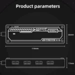 SW4U-A 5 in 1 USB to Type-C + 4 x USB3.0 HUB Docking Station - Image 9