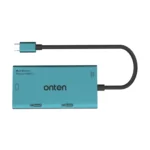 Onten M206 4K 60Hz 4 in 1 Type-C to Dual HDMI + VGA + 3.5mm Video Converter Adapter - Image 3