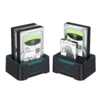 Onten UHD6 Dual Bay External Hard Drive Docking Station Expansion Base - Image 4