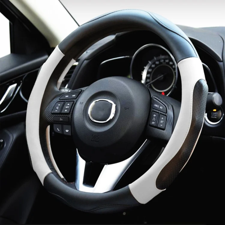 EDA006007901A_1.webp Super Fiber Leather Car Universal Anti-skid Steering Wheel Cover, Diameter: 38cm - Image 6